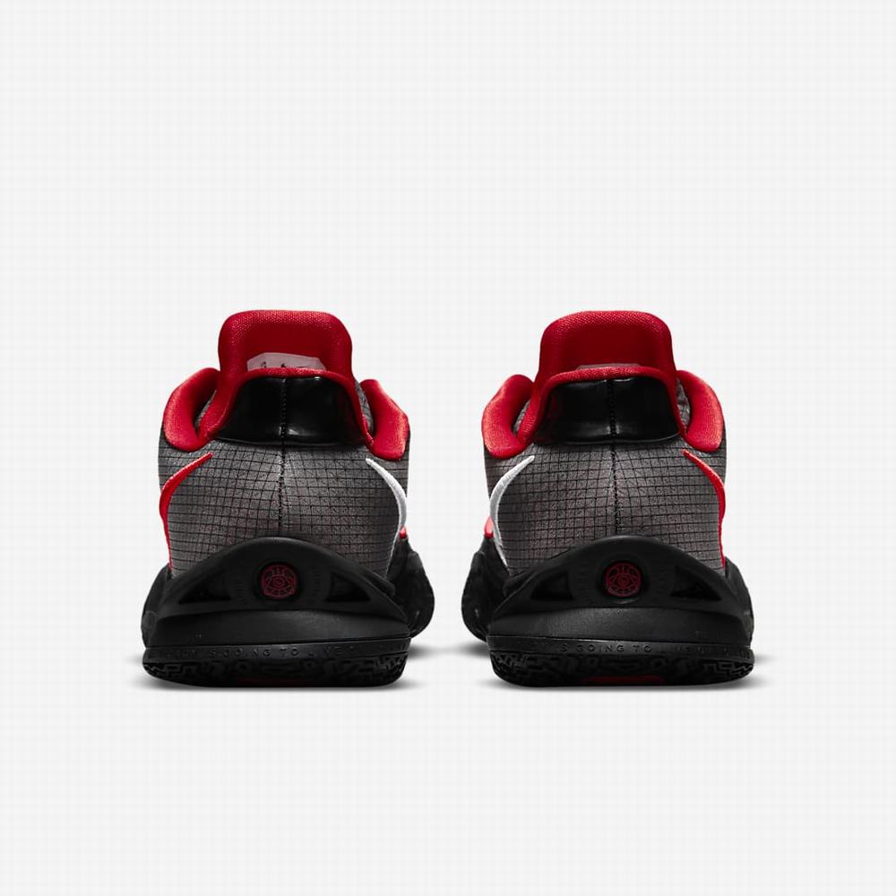 Nike Kyrie Low 4 Férfi Kosárlabda Cipő Fekete Fehér Piros | NI1893-C80