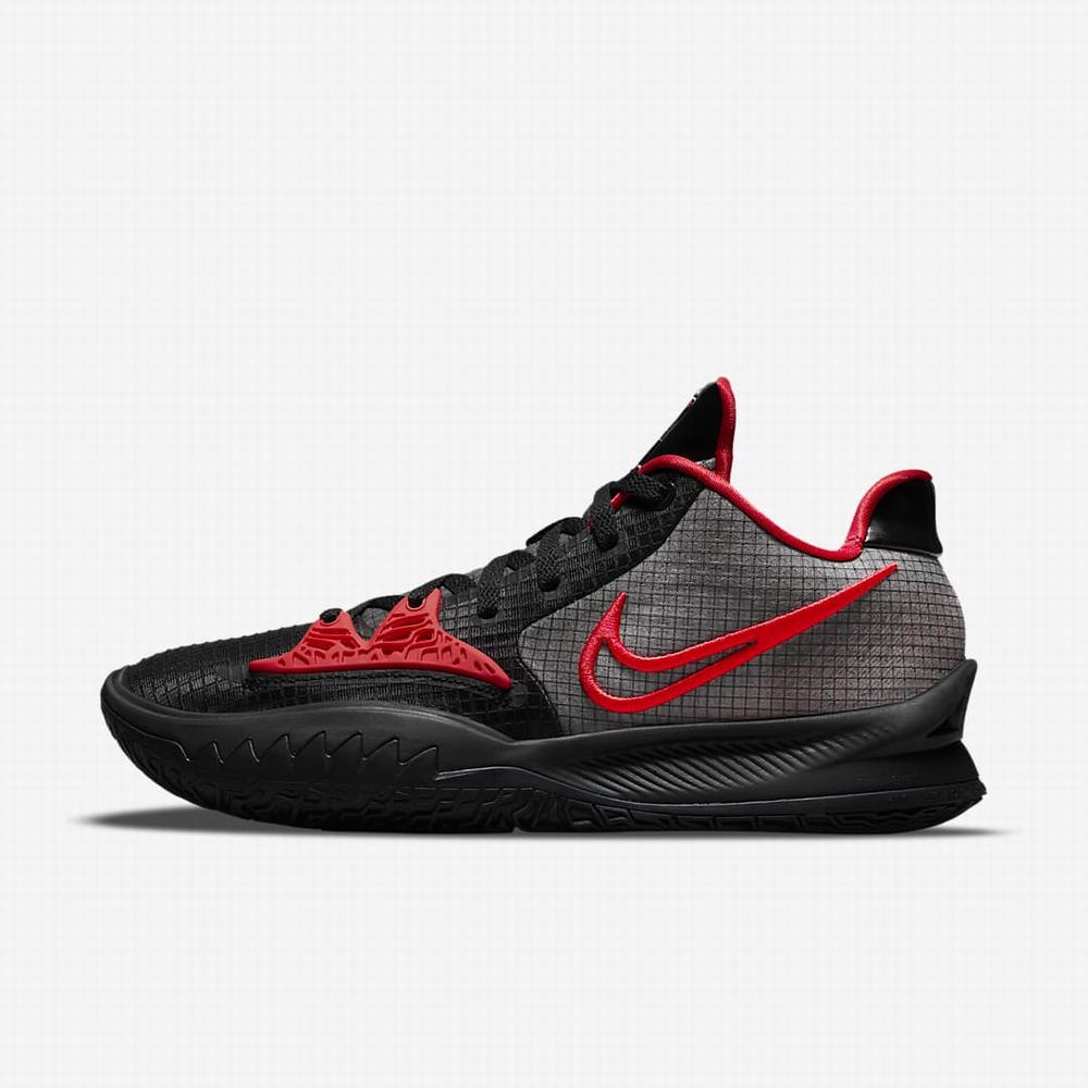 Nike Kyrie Low 4 Férfi Kosárlabda Cipő Fekete Fehér Piros | NI1893-C80