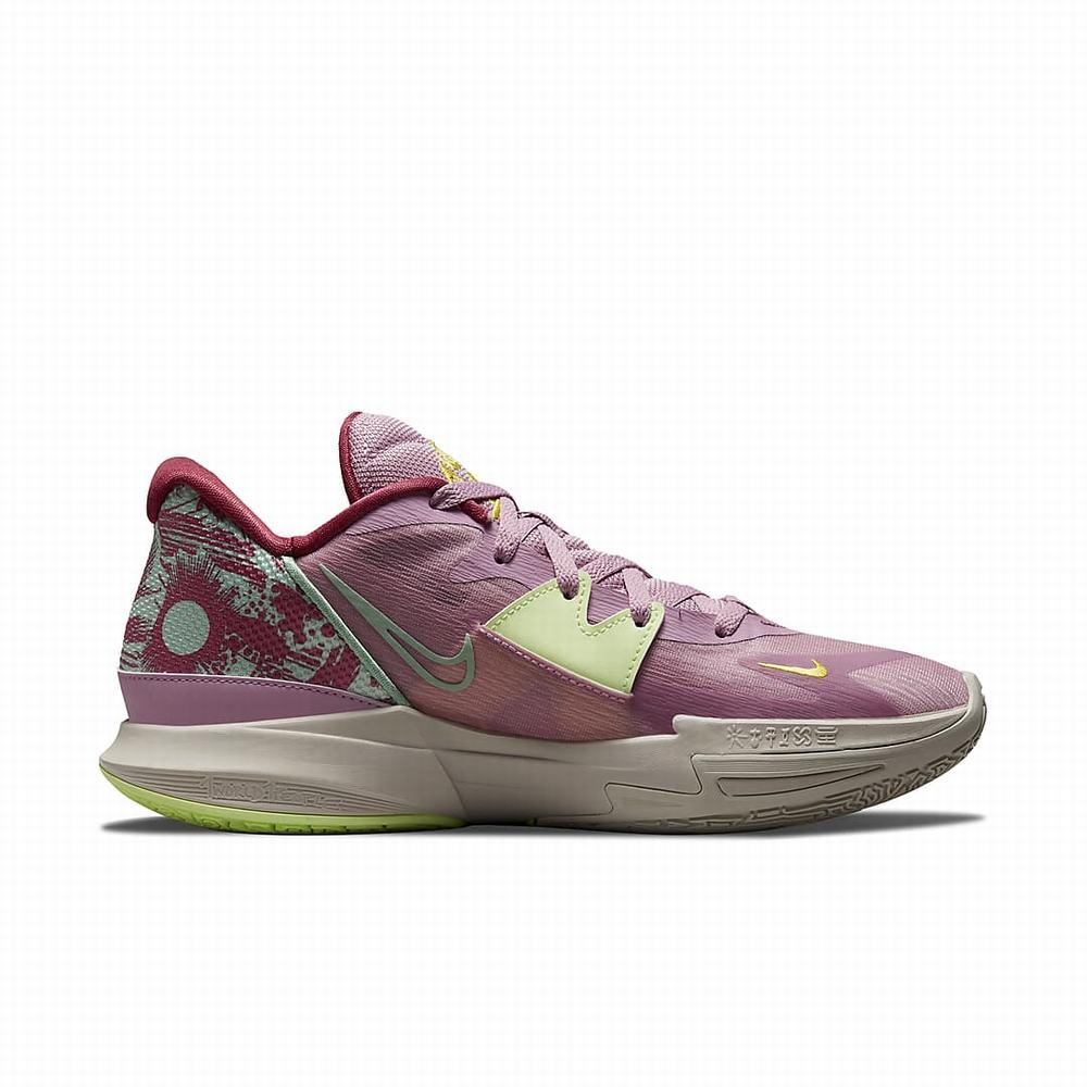 Nike Kyrie Low 5 Férfi Kosárlabda Cipő Lila Zöld Sárga | NI8632-Q23