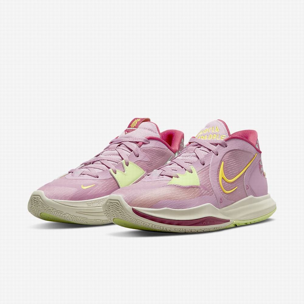 Nike Kyrie Low 5 Férfi Kosárlabda Cipő Lila Zöld Sárga | NI8632-Q23