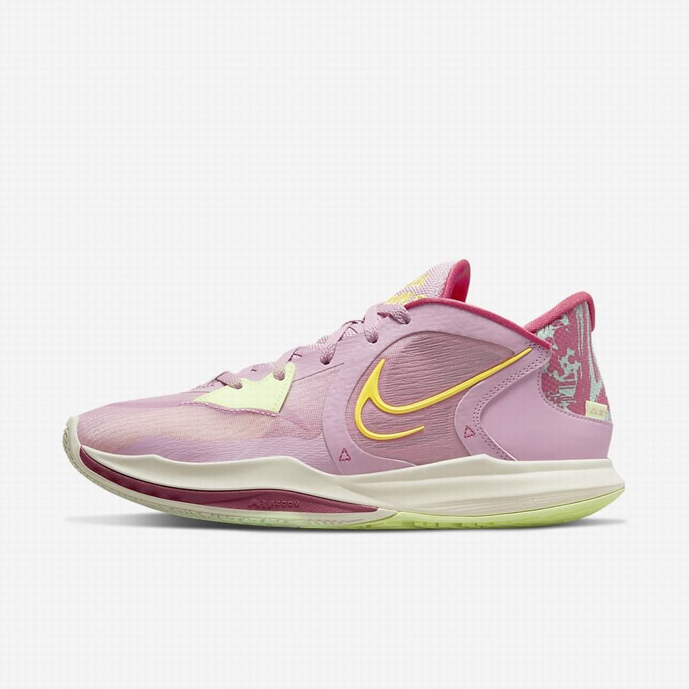Nike Kyrie Low 5 Férfi Kosárlabda Cipő Lila Zöld Sárga | NI8632-Q23