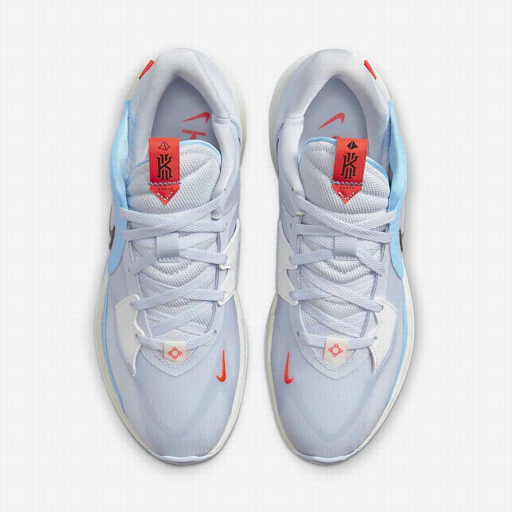 Nike Kyrie Low 5 Férfi Kosárlabda Cipő Szürke Kék Fekete | NI5471-W46