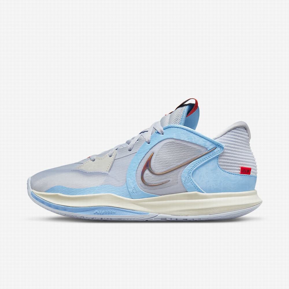 Nike Kyrie Low 5 Férfi Kosárlabda Cipő Szürke Kék Fekete | NI5471-W46