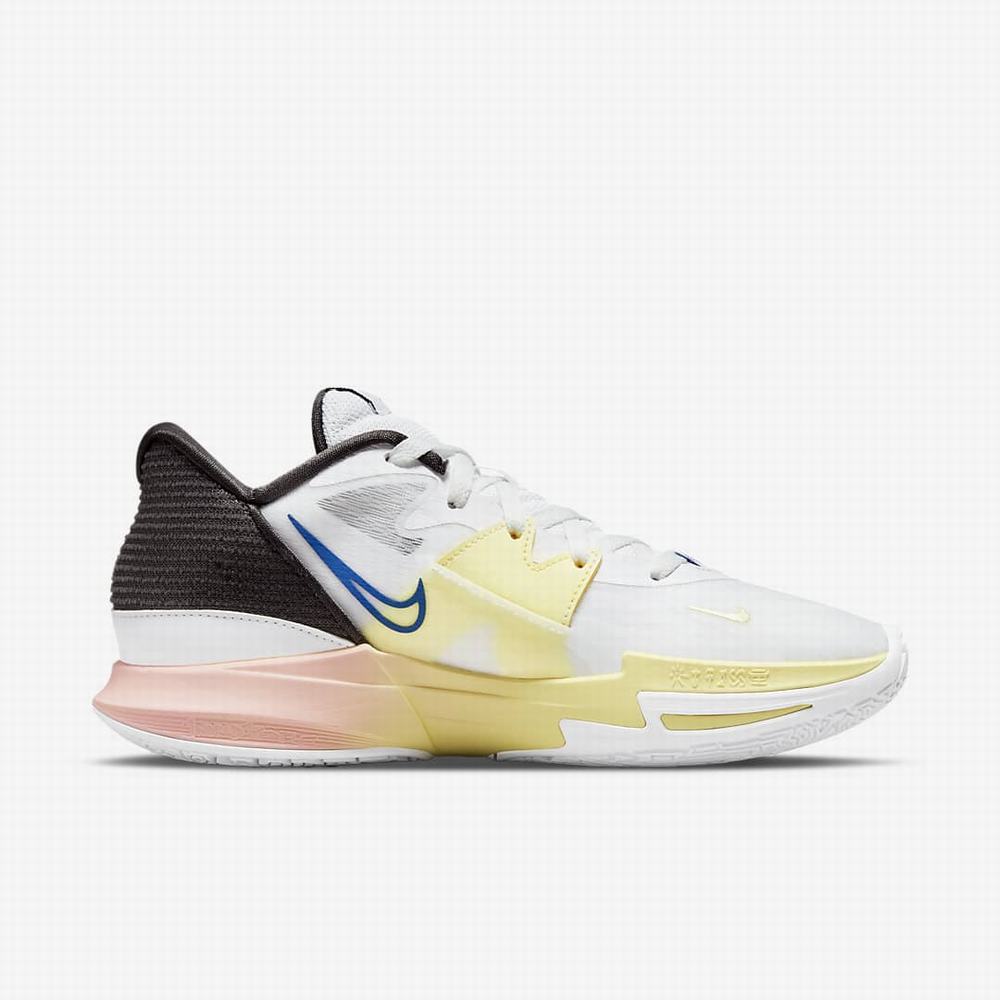 Nike Kyrie Low 5 Női Kosárlabda Cipő Fehér Szürke Királykék | NI6917-Q35