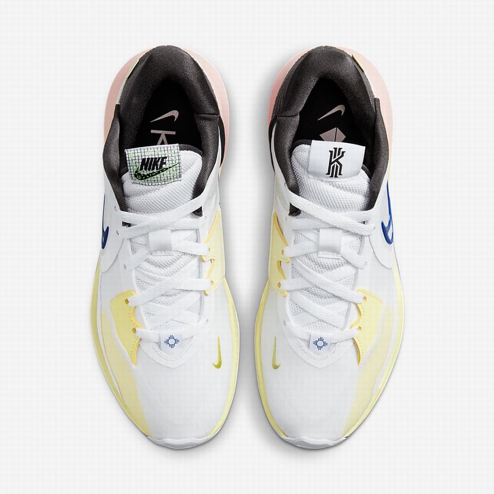 Nike Kyrie Low 5 Női Kosárlabda Cipő Fehér Szürke Királykék | NI6917-Q35