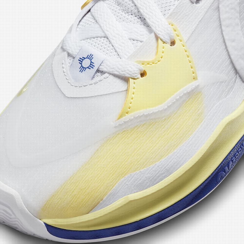 Nike Kyrie Low 5 Női Kosárlabda Cipő Fehér Szürke Királykék | NI6917-Q35