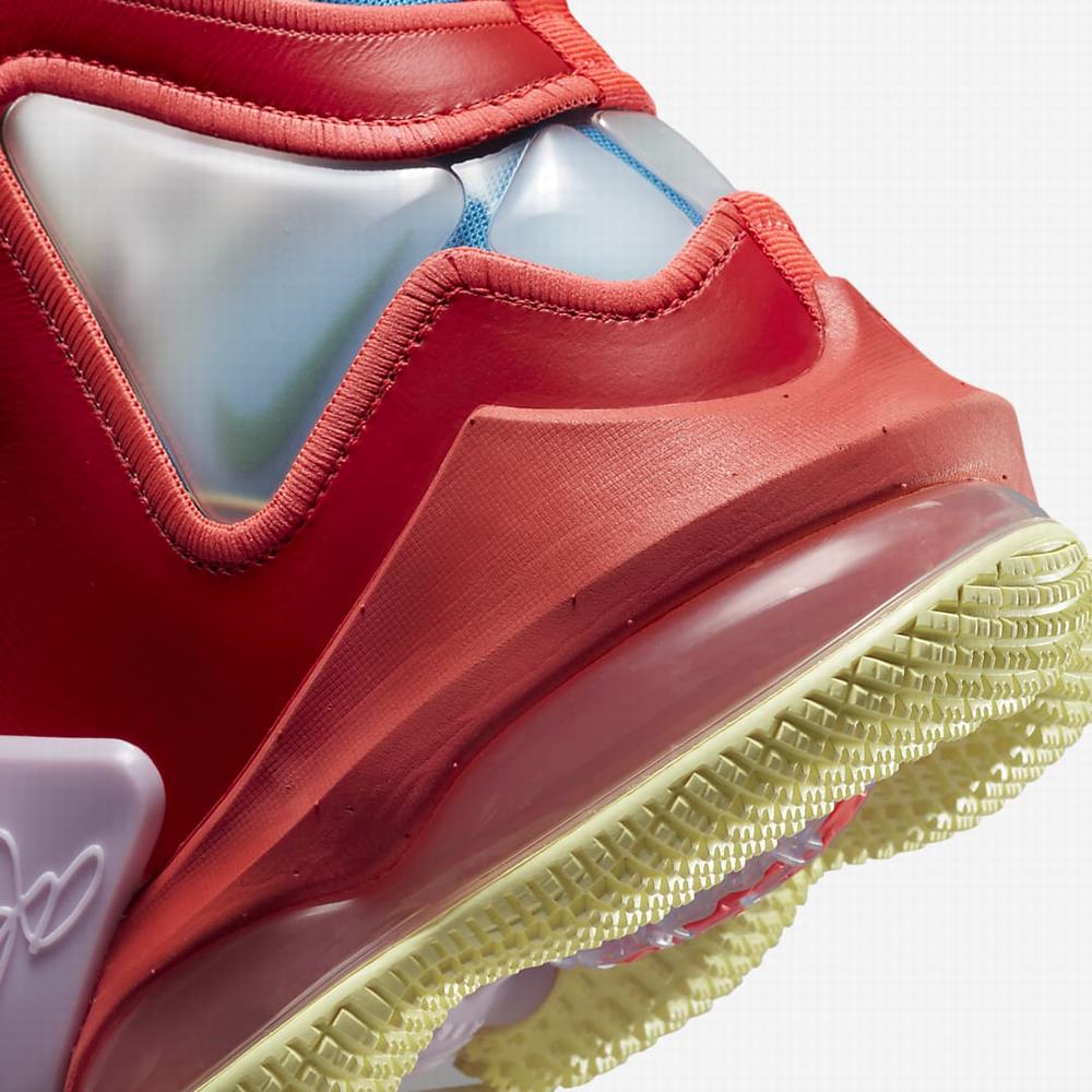 Nike LeBron 19 Férfi Kosárlabda Cipő Világos Piros Kék | NI4859-H23