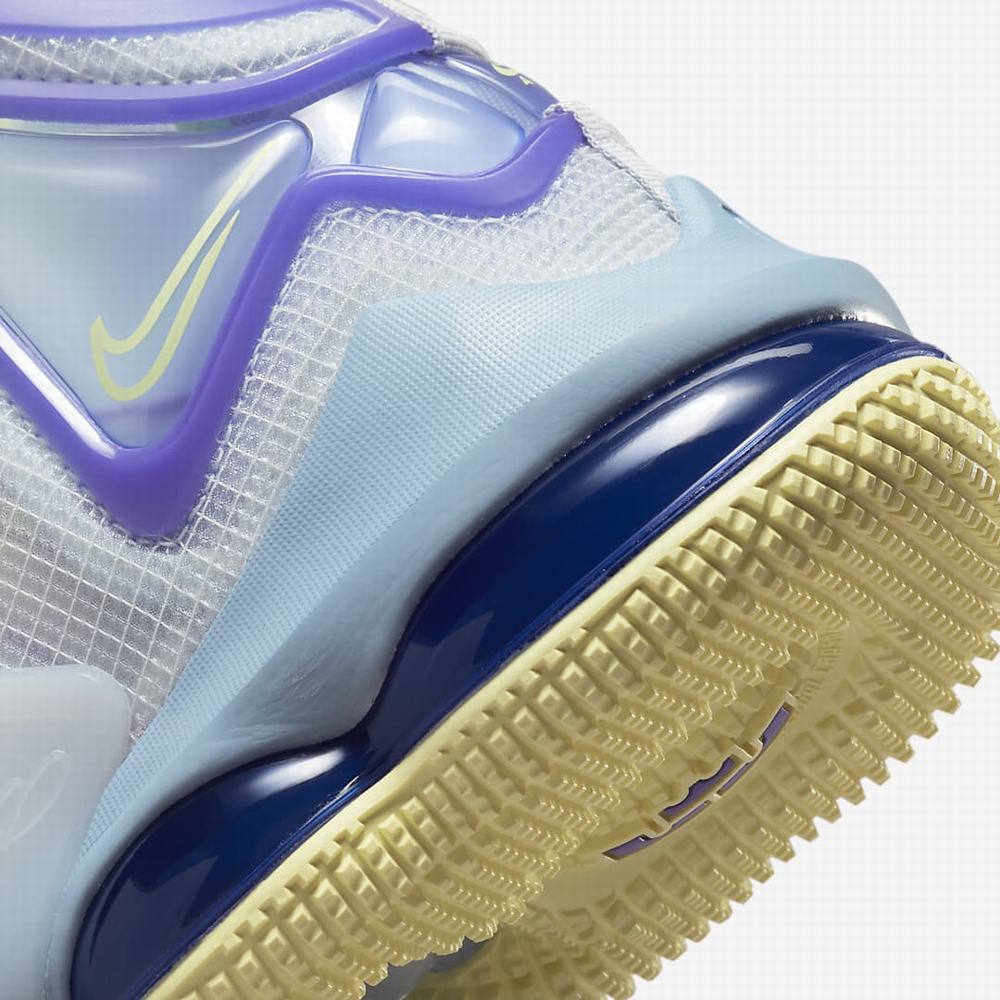 Nike LeBron 19 Gyerek Kosárlabda Cipő Kék Lila | NI1762-M10