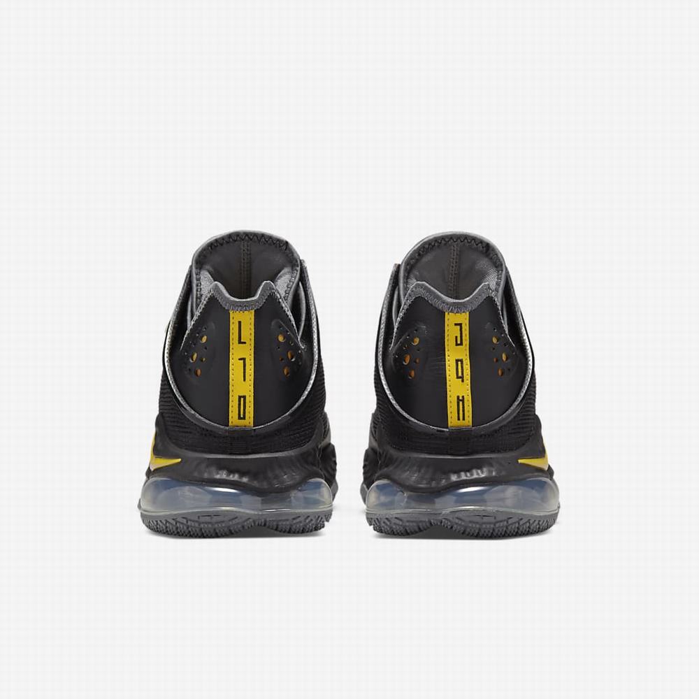 Nike LeBron 19 Low Férfi Kosárlabda Cipő Fekete Szürke Arany | NI6431-H18