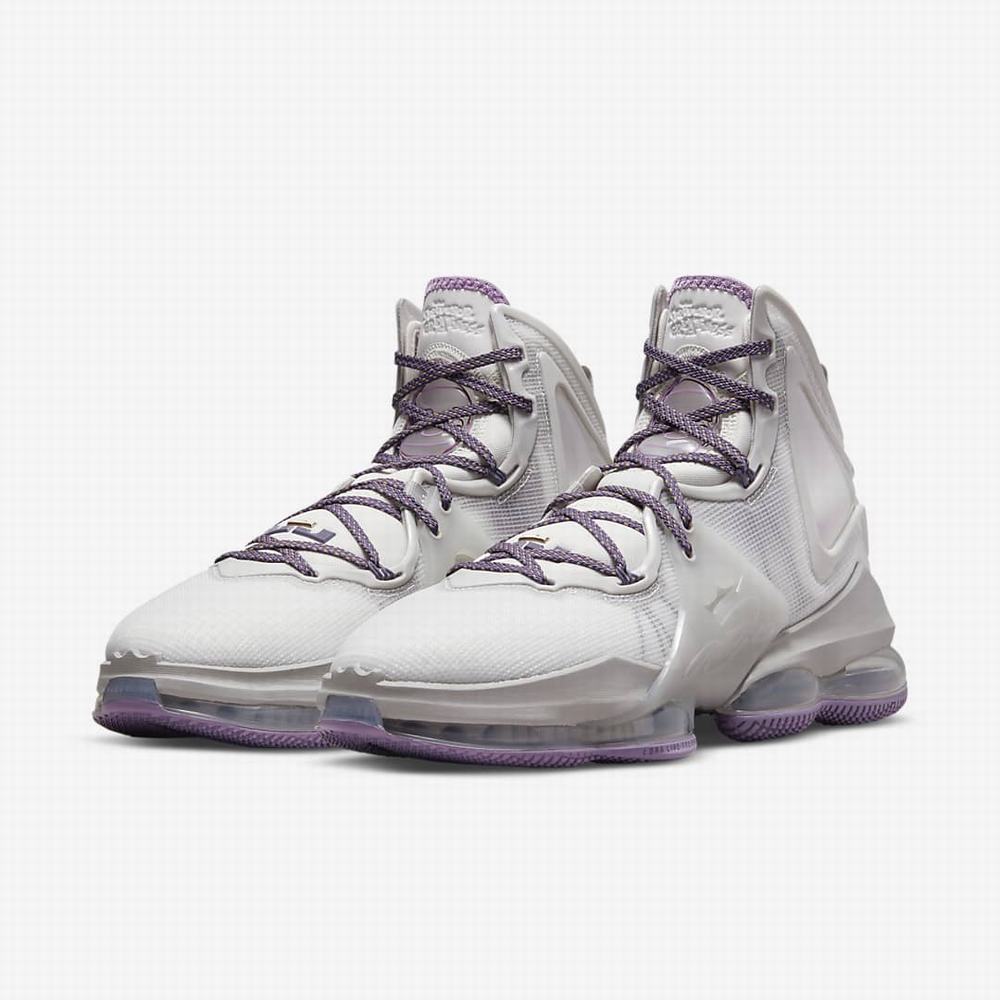 Nike LeBron 19 Női Kosárlabda Cipő Bézs Lila | NI2945-V08