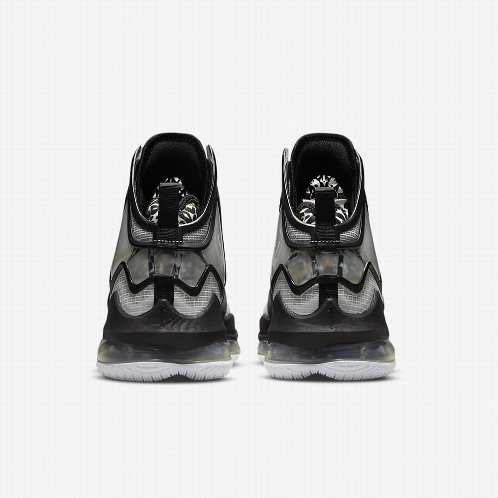 Nike LeBron 19 Női Kosárlabda Cipő Fehér Fekete Metal Arany | NI6451-B76