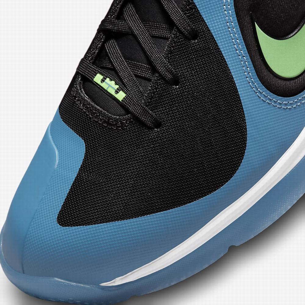 Nike LeBron IX Férfi Utcai Cipő Fekete Kék Piros Világos Zöld | NI1049-Y84