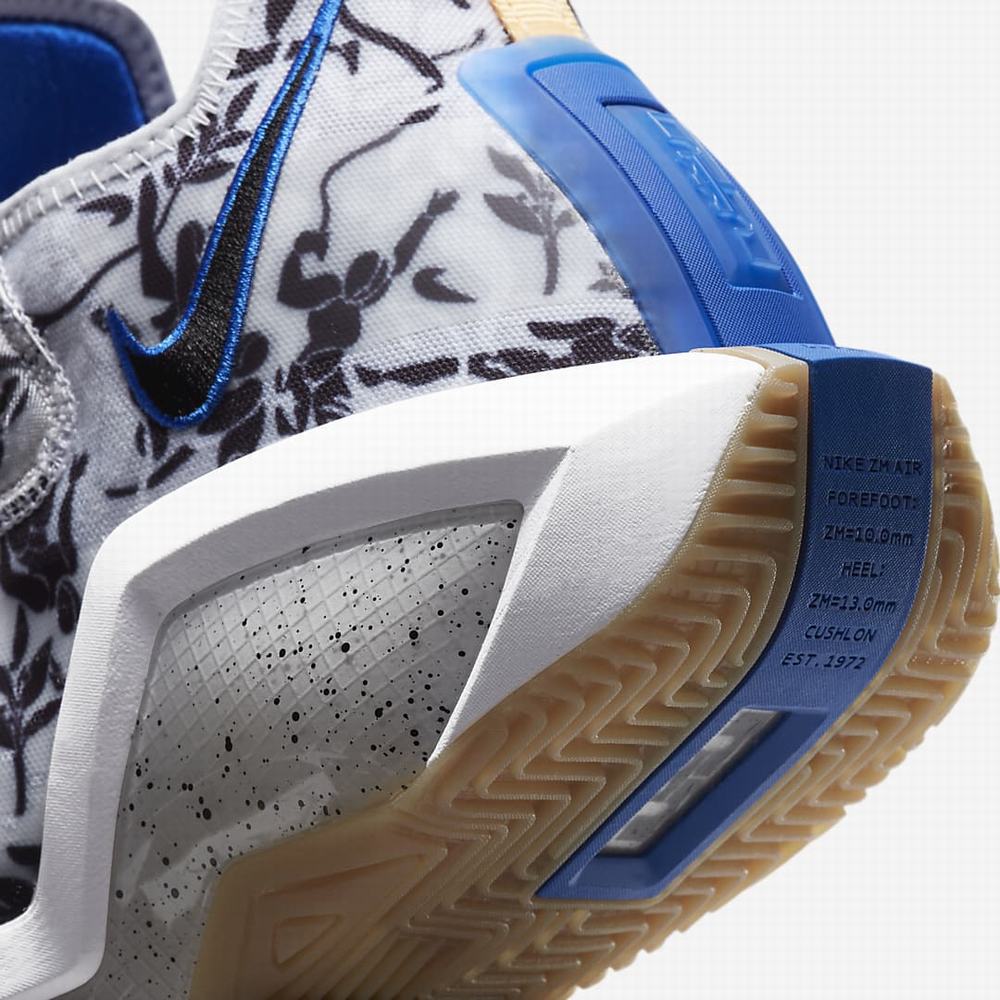 Nike LeBron Soldier 14 Férfi Kosárlabda Cipő Fekete Királykék Fehér | NI0512-U73
