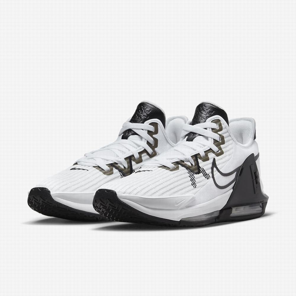 Nike LeBron Witness 6 (Team) Férfi Kosárlabda Cipő Fehér Fekete | NI4607-V96