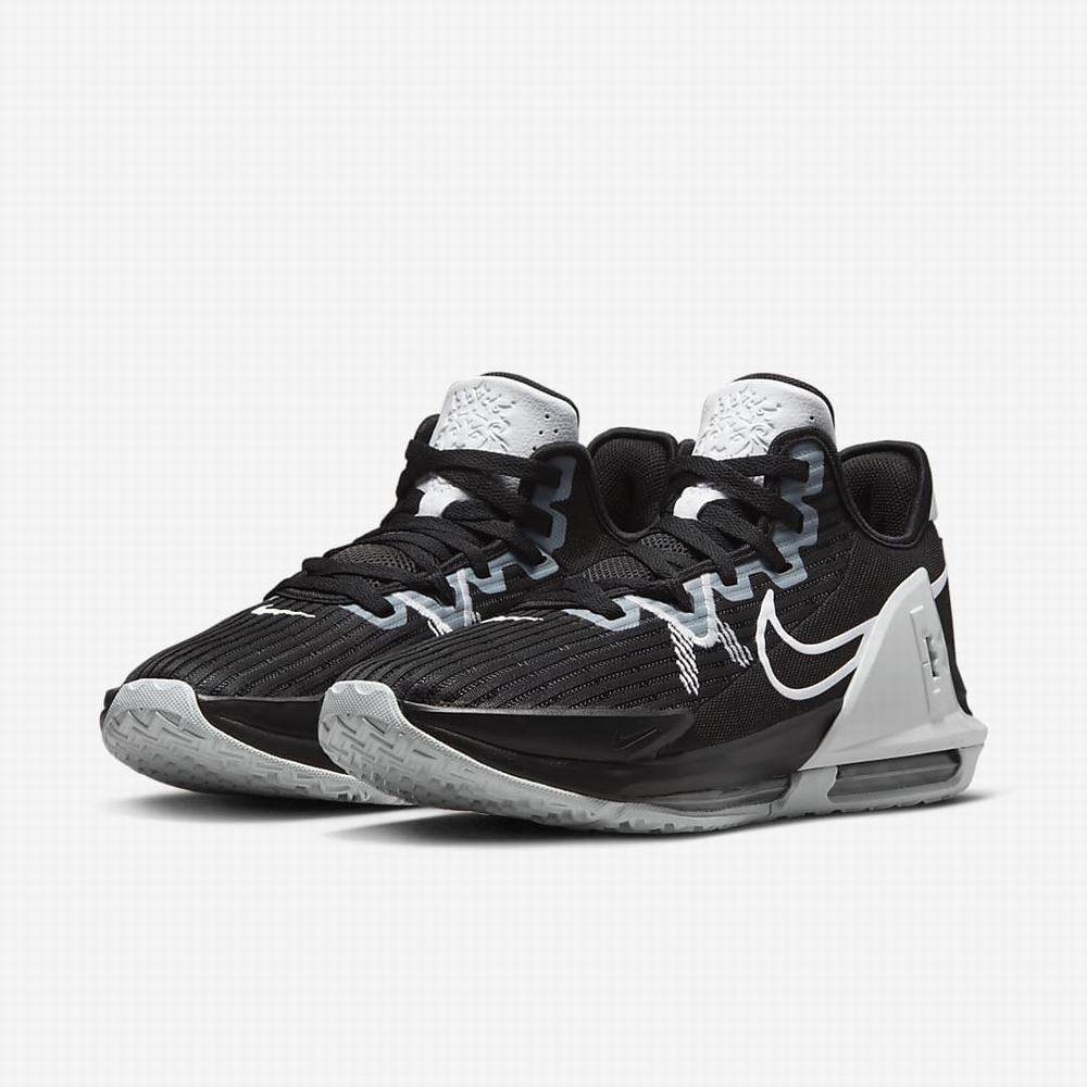 Nike LeBron Witness 6 (Team) Férfi Kosárlabda Cipő Fekete Fehér | NI8957-X82