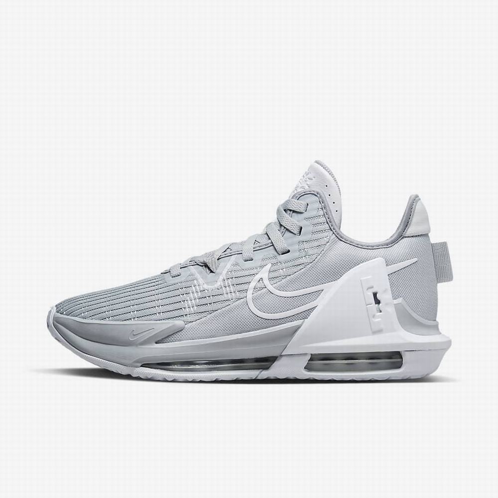 Nike LeBron Witness 6 (Team) Női Kosárlabda Cipő Szürke Szürke Fehér | NI0425-Y87