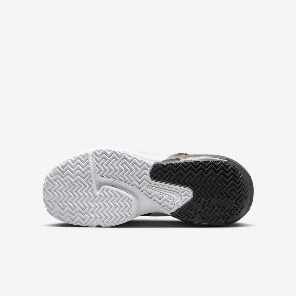 Nike LeBron Witness 7 Gyerek Kosárlabda Cipő Fehér Fekete Metal Titán | NI3827-H53