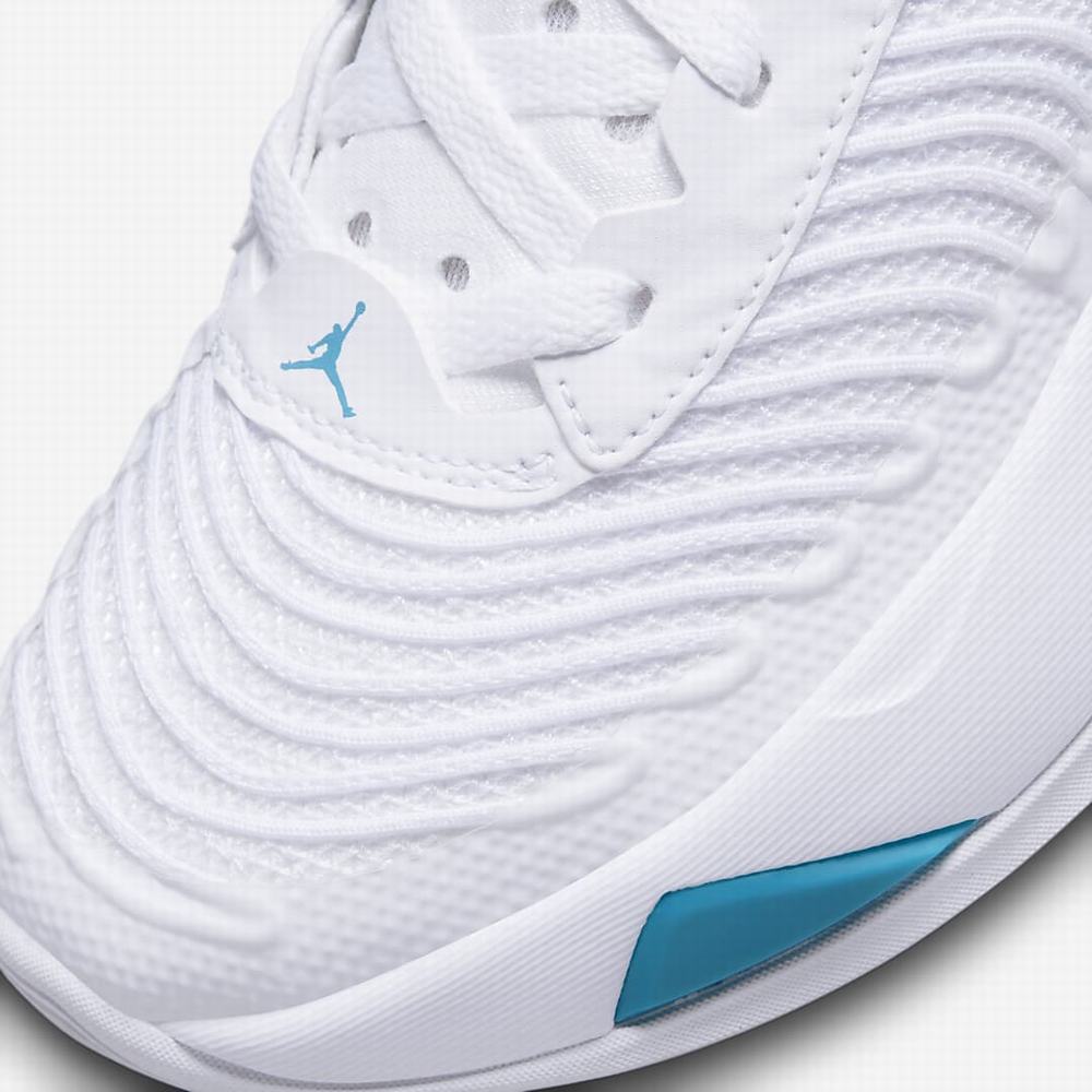 Nike Luka 1 Gyerek Kosárlabda Cipő Fehér Türkiz Világos Piros Metal Titán | NI9628-G51