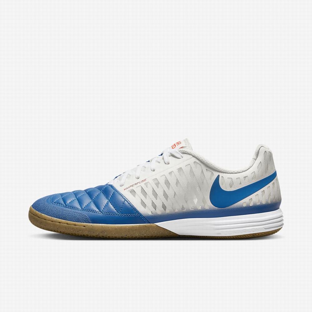 Nike Lunar Gato II IC Női Focicipő Bézs Fehér Világos Barna Kék | NI5628-R46