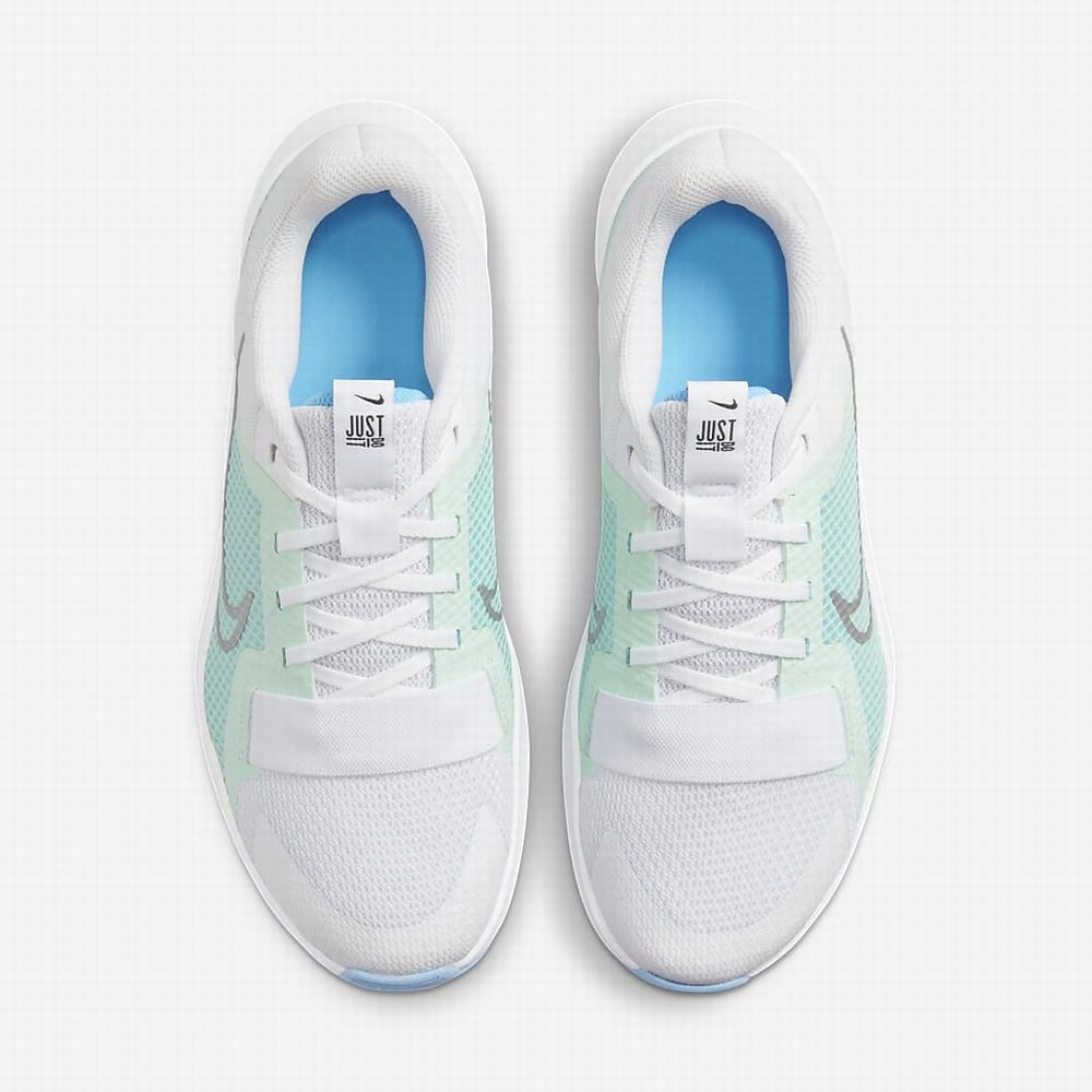 Nike MC Trainer 2 Women’s Női Edzőcipő Fehér Menta Kék Metal Titán | NI5412-Z82
