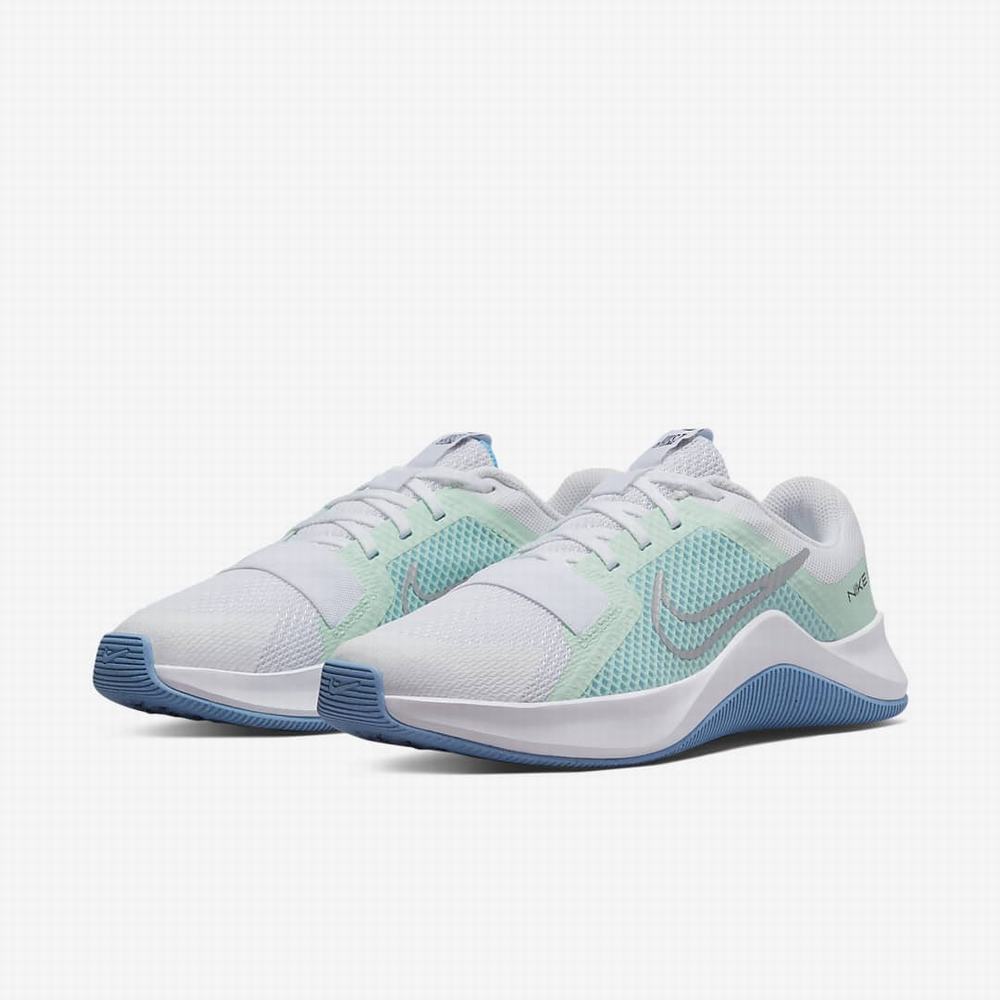 Nike MC Trainer 2 Women’s Női Edzőcipő Fehér Menta Kék Metal Titán | NI5412-Z82
