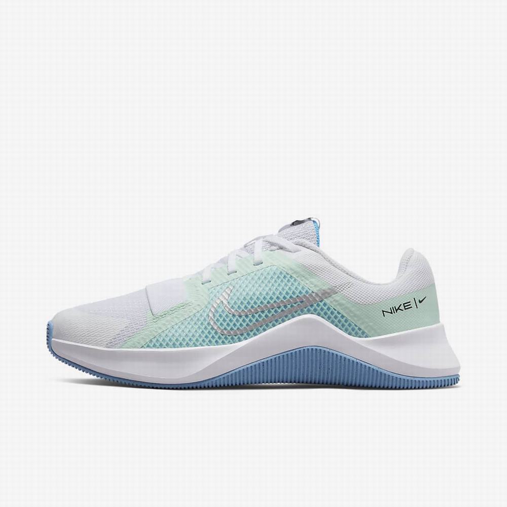 Nike MC Trainer 2 Women’s Női Edzőcipő Fehér Menta Kék Metal Titán | NI5412-Z82