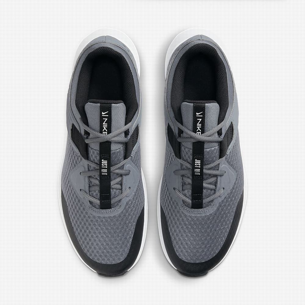 Nike MC Trainer Férfi Edzőcipő Szürke Fehér Fekete | NI2893-G08