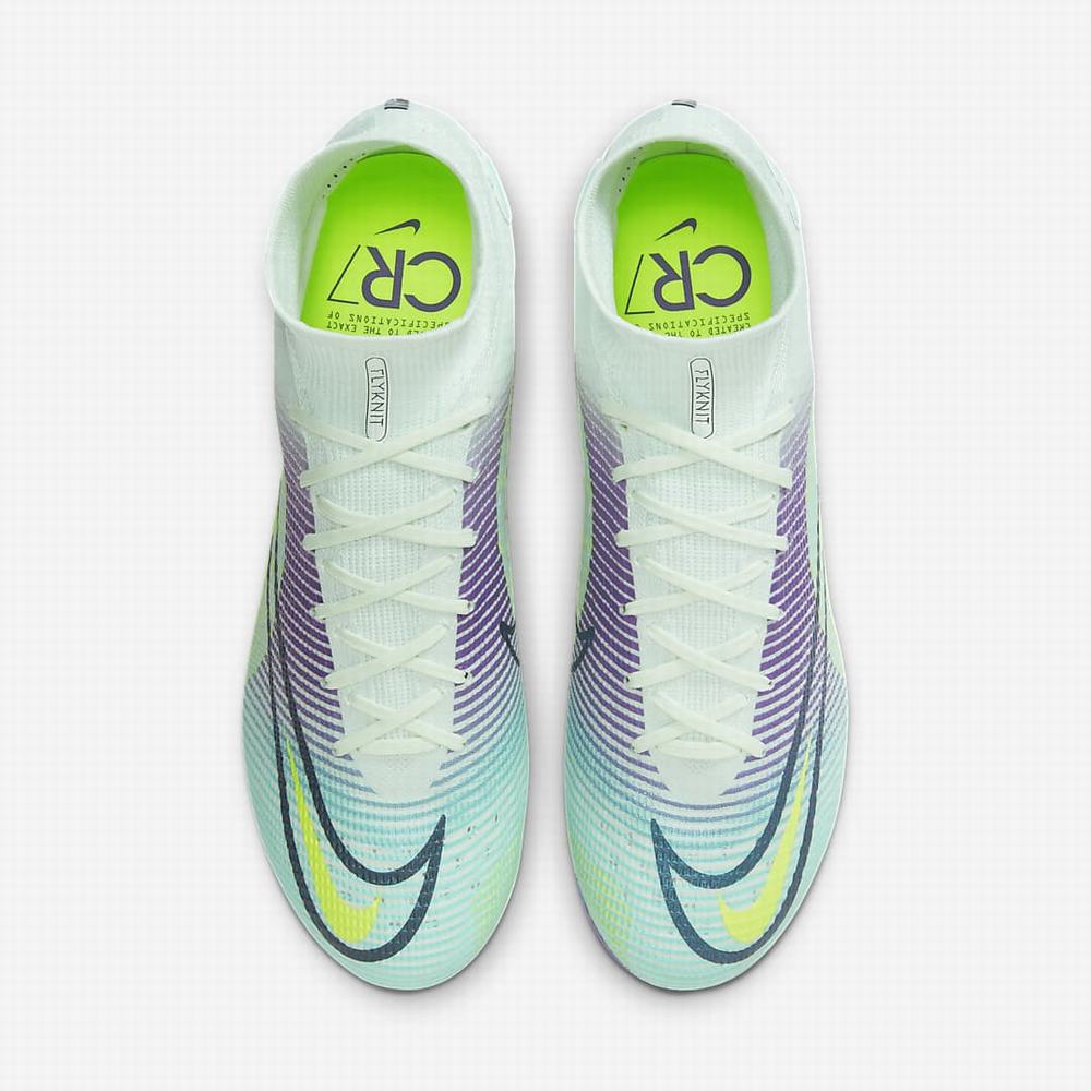 Nike Mercurial Dream Speed Superfly 8 Elite FG Firm-Ground Női Focicipő Zöld Lila Zöld | NI0418-B61