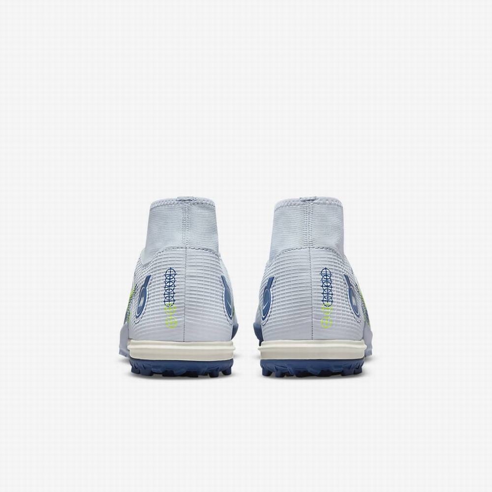 Nike Mercurial Superfly 8 Academy TF Turf Női Focicipő Szürke Sötétkék | NI0123-J36