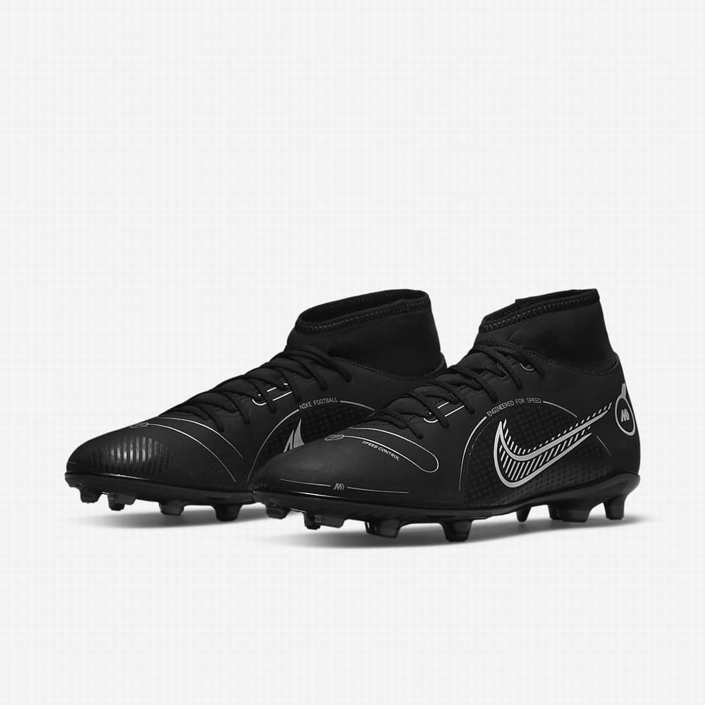 Nike Mercurial Superfly 8 Club MG Multi-Ground Férfi Focicipő Fekete Szürke Metal Titán | NI8693-F72