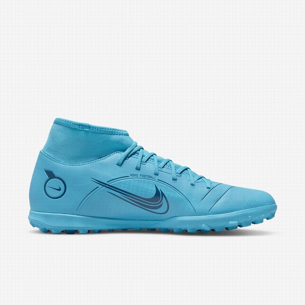 Nike Mercurial Superfly 8 Club TF Turf Férfi Focicipő Kék Narancssárga | NI2895-L39