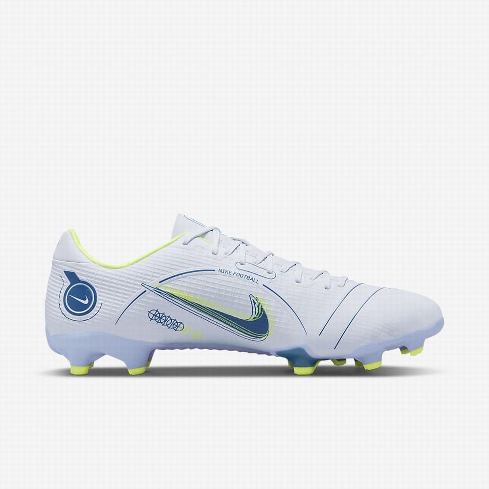 Nike Mercurial Vapor 14 Academy MG Multi-Ground Férfi Focicipő Szürke Kék Fekete Kék | NI4817-X09