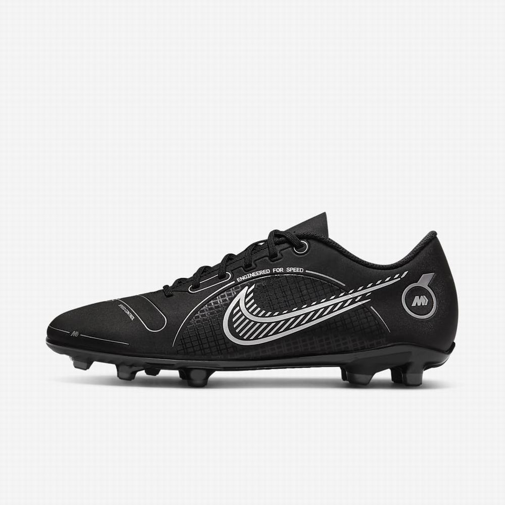 Nike Mercurial Vapor 14 Club MG Multi-Ground Női Focicipő Fekete Szürke Metal Titán | NI1087-S89