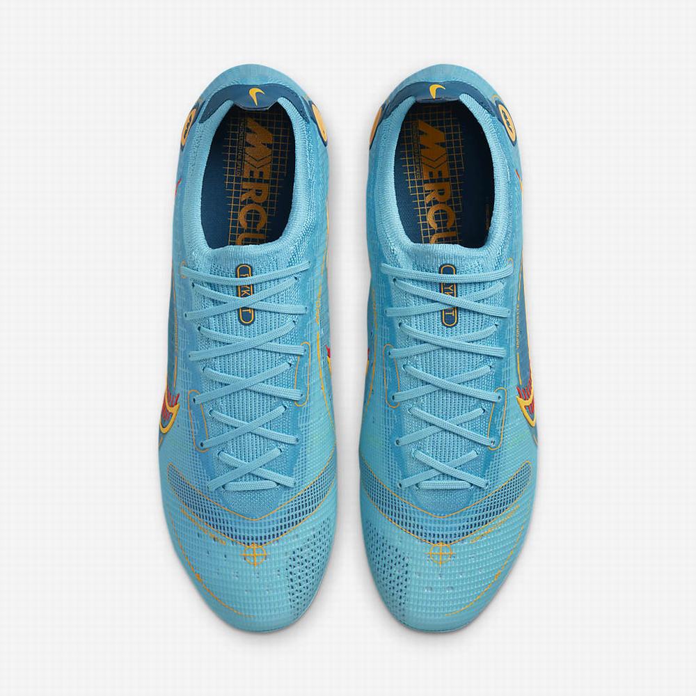 Nike Mercurial Vapor 14 Elite AG Artificial-Ground Női Focicipő Kék Narancssárga | NI2190-Y23