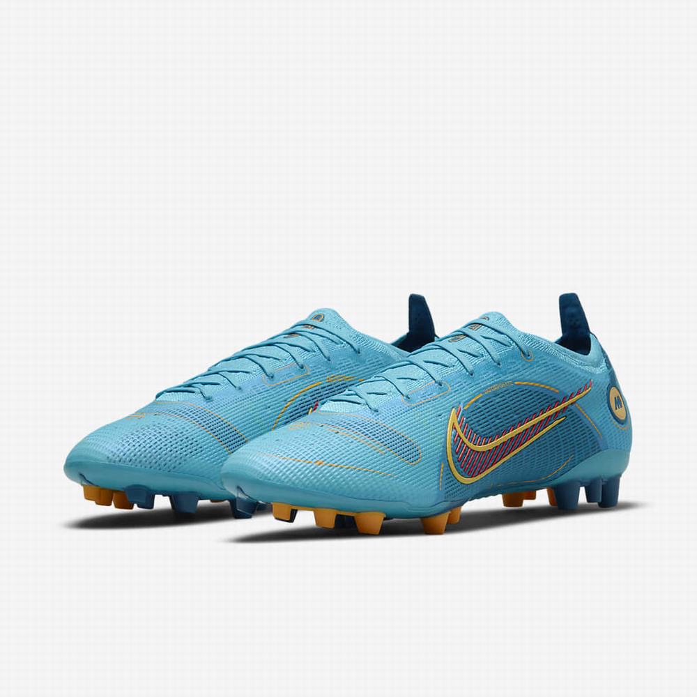 Nike Mercurial Vapor 14 Elite AG Artificial-Ground Női Focicipő Kék Narancssárga | NI2190-Y23