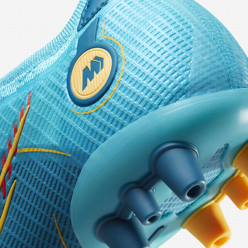 Nike Mercurial Vapor 14 Elite AG Artificial-Ground Női Focicipő Kék Narancssárga | NI2190-Y23