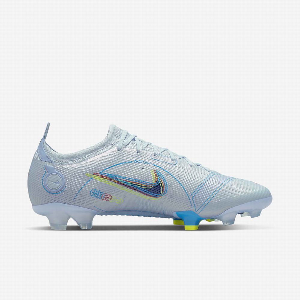 Nike Mercurial Vapor 14 Elite FG Firm-Ground Férfi Focicipő Szürke Kék Fekete Kék | NI9375-W02