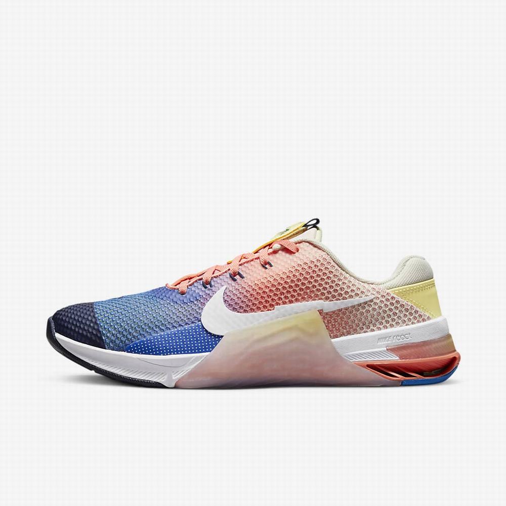 Nike Metcon 7 AMP Férfi Edzőcipő Színes Piros Fehér | NI5741-E56