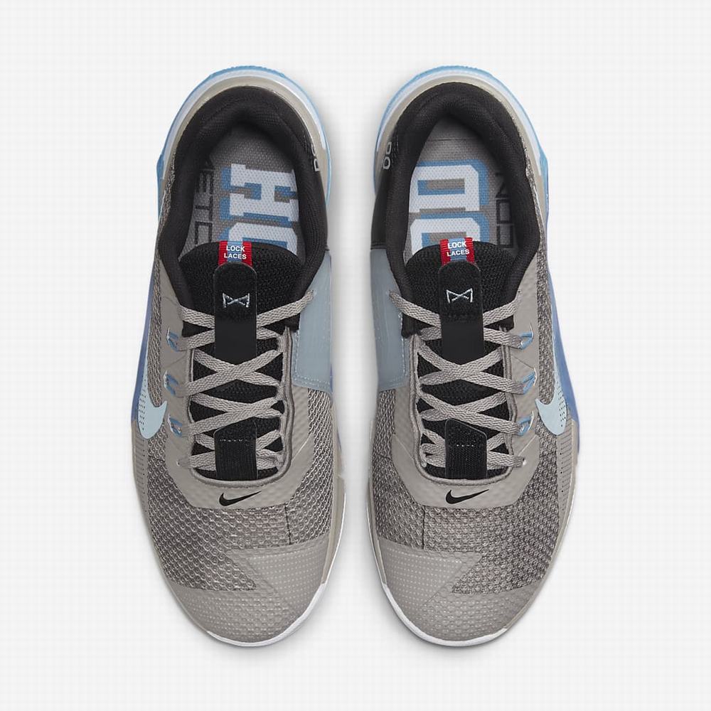 Nike Metcon 7 AMP Férfi Edzőcipő Szürke Fekete Kék | NI0324-R56