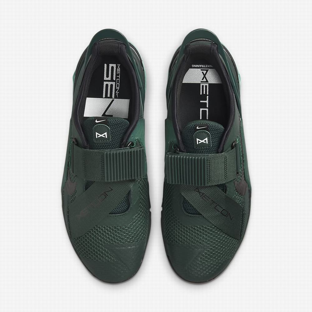 Nike Metcon 7 FlyEase Férfi Edzőcipő Zöld Fekete Világoskék Türkiz Színes | NI1863-Q93