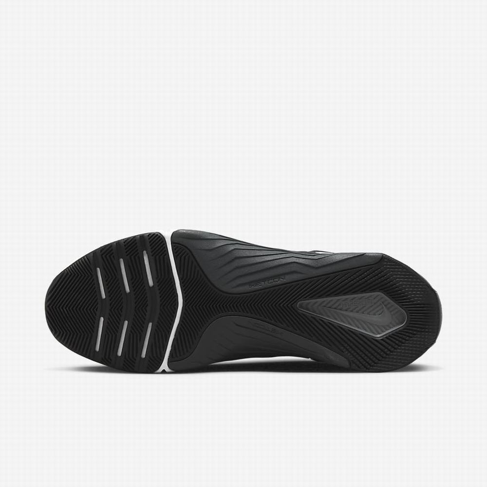 Nike Metcon 8 FlyEase Férfi Edzőcipő Fekete Sötétszürke Szürke Fehér | NI0698-X32