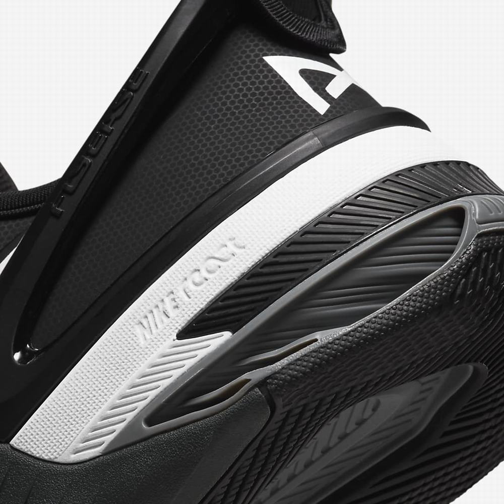 Nike Metcon 8 FlyEase Férfi Edzőcipő Fekete Sötétszürke Szürke Fehér | NI0698-X32