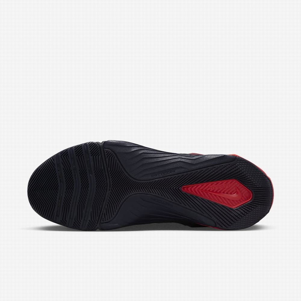 Nike Metcon 8 FlyEase Férfi Edzőcipő Piros Fekete Kék Lila Világos Piros | NI3781-Z39