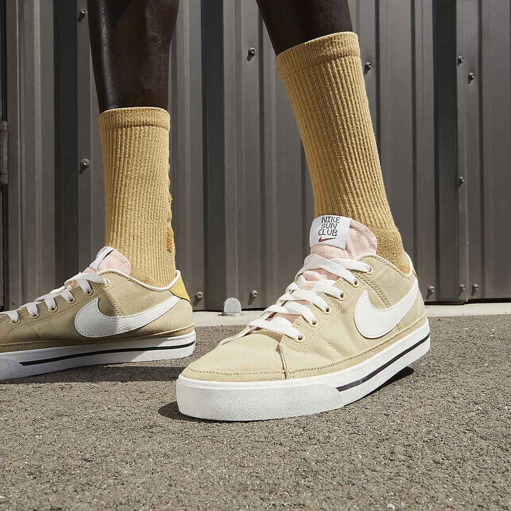 Nike NikeCourt Legacy Canvas Next Nature Férfi Utcai Cipő Barna Zöld Fekete | NI2437-R31
