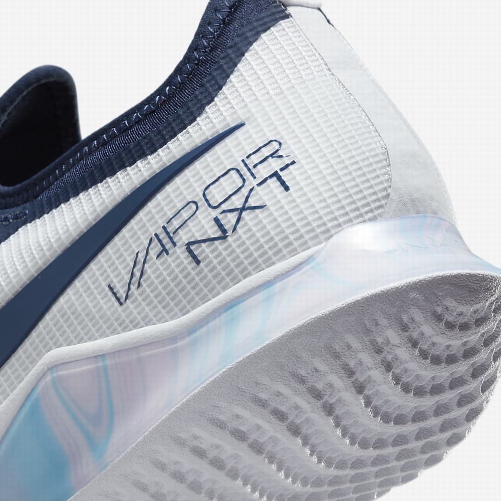 Nike NikeCourt React Vapor NXT Hard Court Férfi Teniszcipő Fehér Sötétkék | NI7045-G35