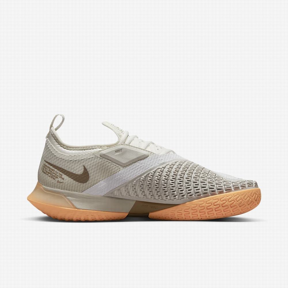 Nike NikeCourt React Vapor NXT Női Teniszcipő Bézs Krém | NI7536-R51
