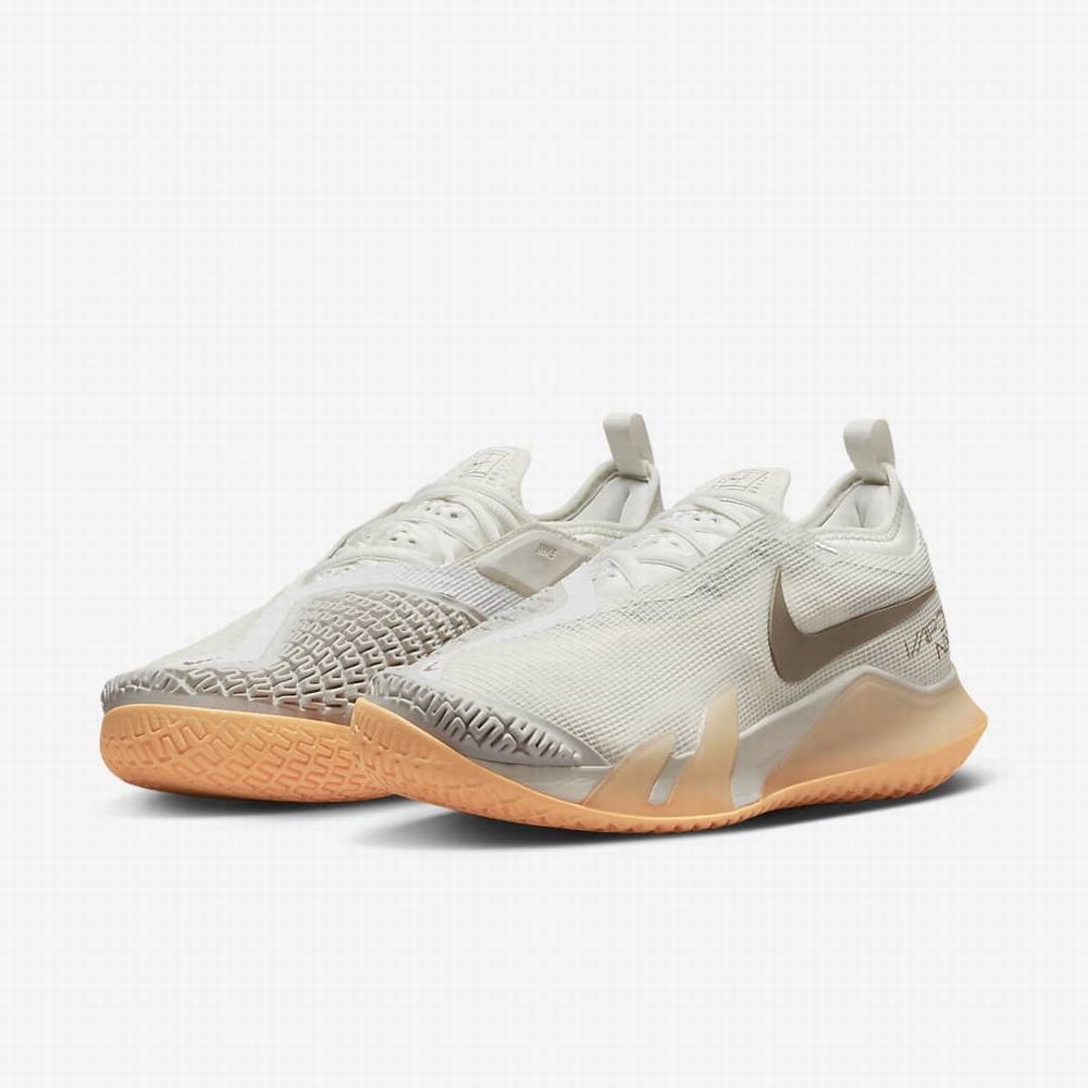 Nike NikeCourt React Vapor NXT Női Teniszcipő Bézs Krém | NI7536-R51