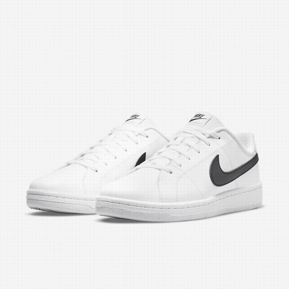Nike NikeCourt Royale 2 Next Nature Férfi Utcai Cipő Fehér Fekete | NI7106-F82