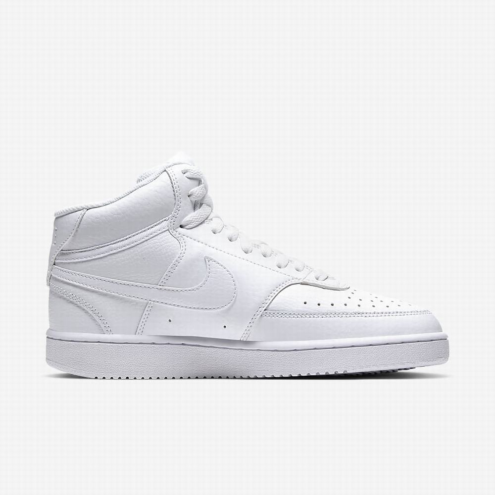 Nike NikeCourt Vision Mid Női Utcai Cipő Fehér | NI2147-J51