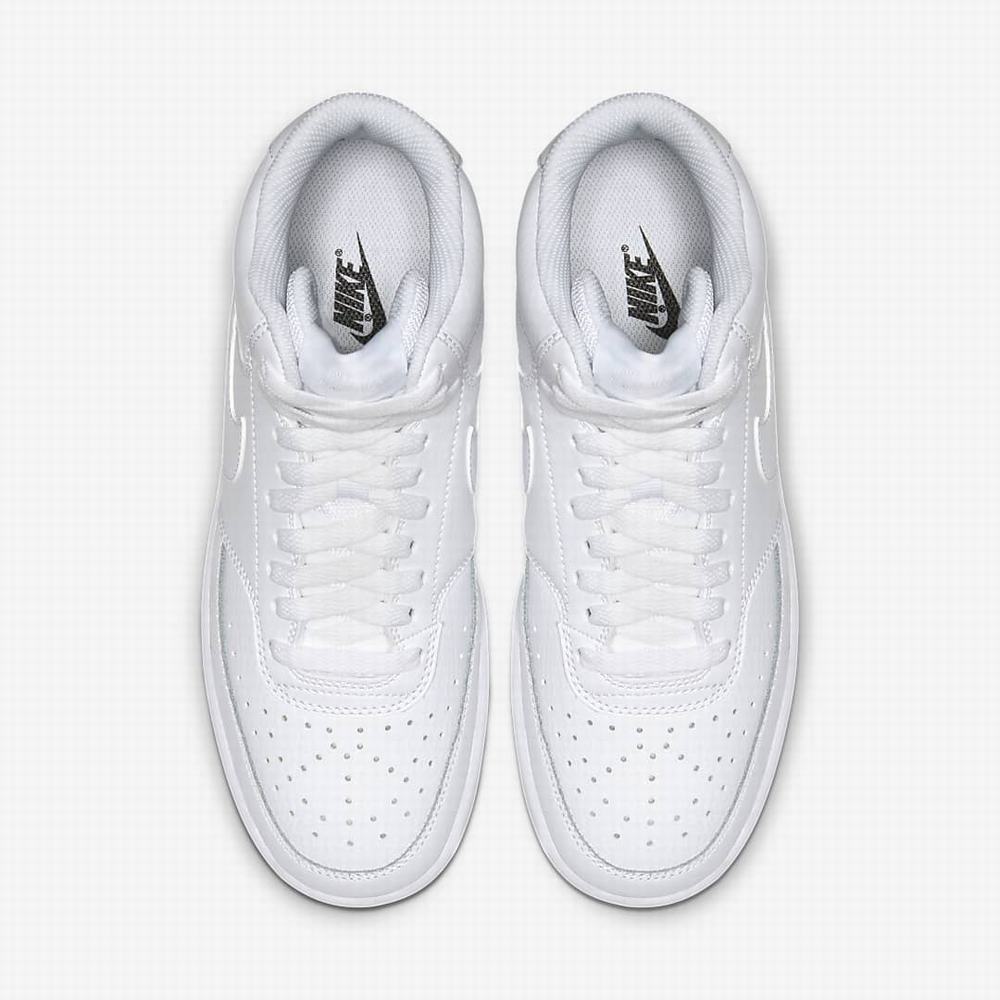 Nike NikeCourt Vision Mid Női Utcai Cipő Fehér | NI2147-J51